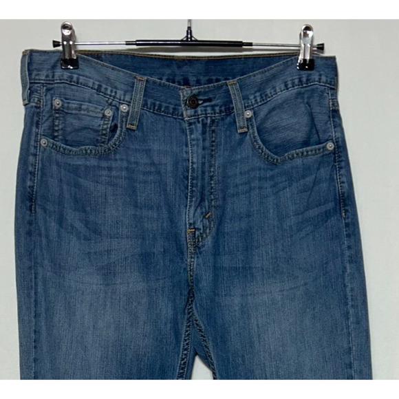 Levis 527 Jeans Mens 33X30 Blue Measures 32X29 Bootcut Medium Wash - Picture 2 of 10